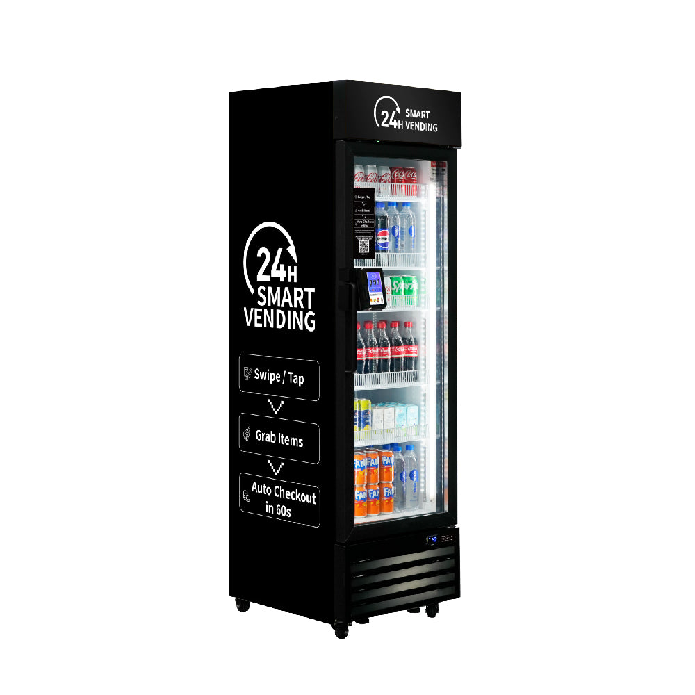 HAHA AI Smart Refrigerated Combo Vending Machine US360C - Touch Card Reader | DC-360D