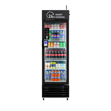 HAHA AI Vending Mini 360 | Touch Card Reader - Smart Refrigerated Combo with 252 bottles space