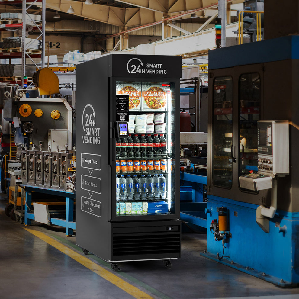 HAHA AI Vending Freezer 550 | POS/NFC Flexi-Temp With 336 Bottles Spac