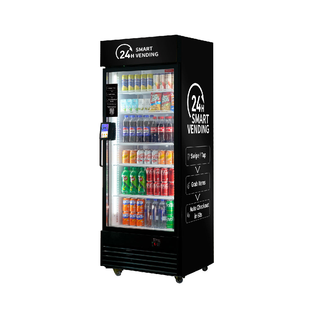 HAHA AI Smart Refrigerated Vending Machine US440CT - Beverage Focus, Touch Card