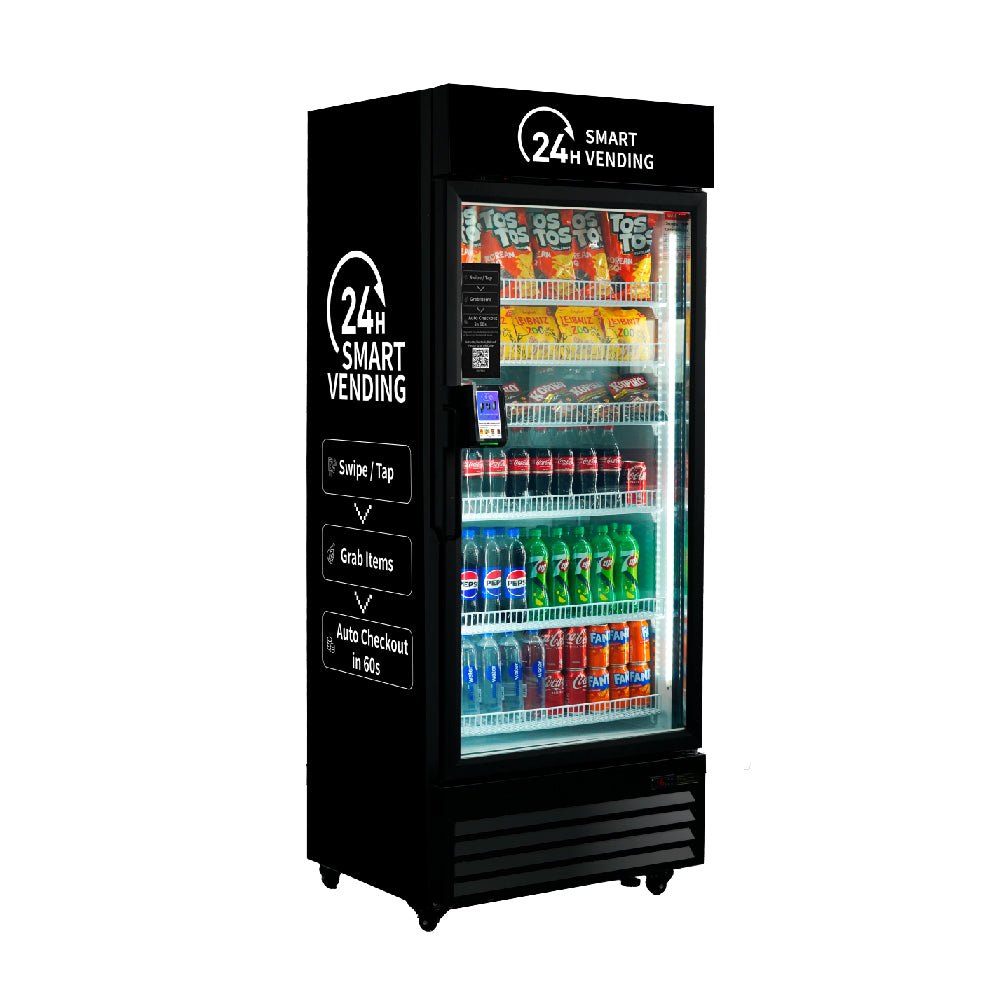 HAHA AI Smart Vending US620CT - Refrigerated Combo, Cashless, APP | 528 Bottles | Offices/Gyms