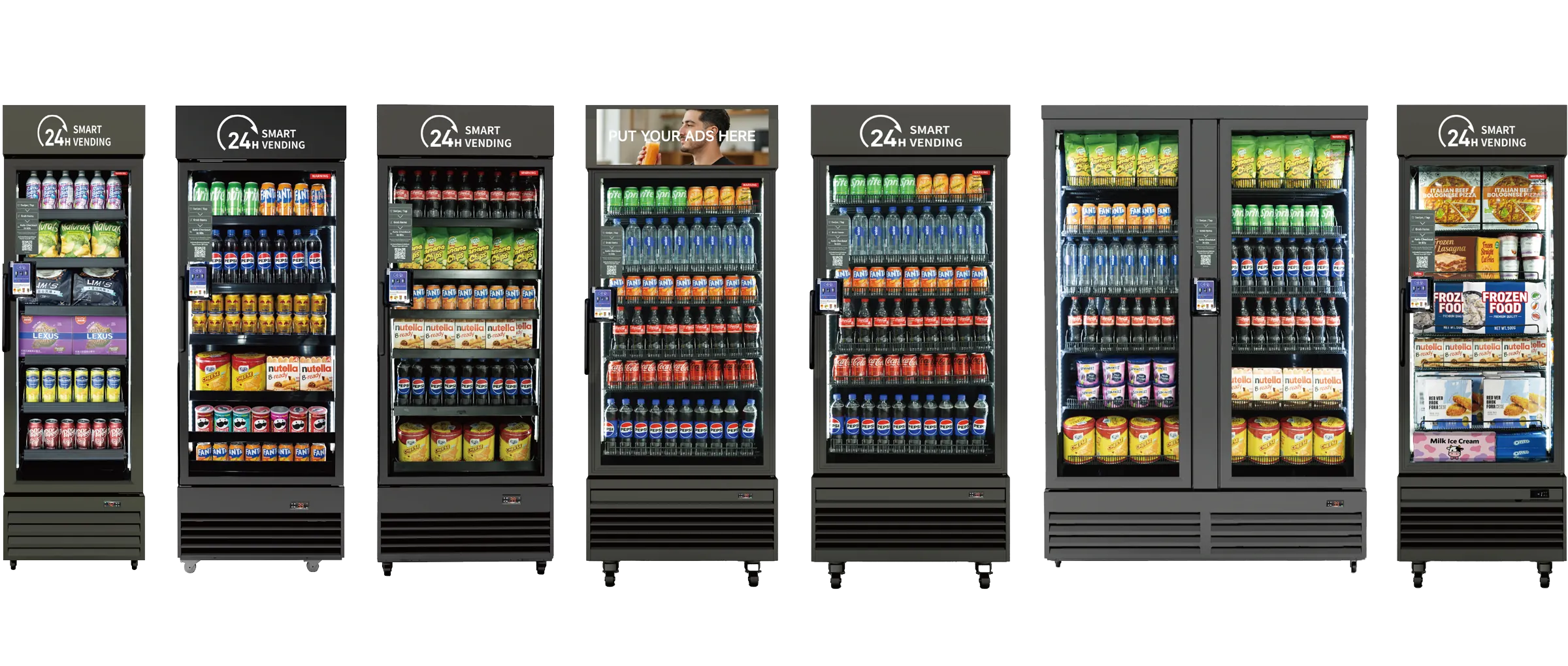 HAHA AI vending machine family lineup